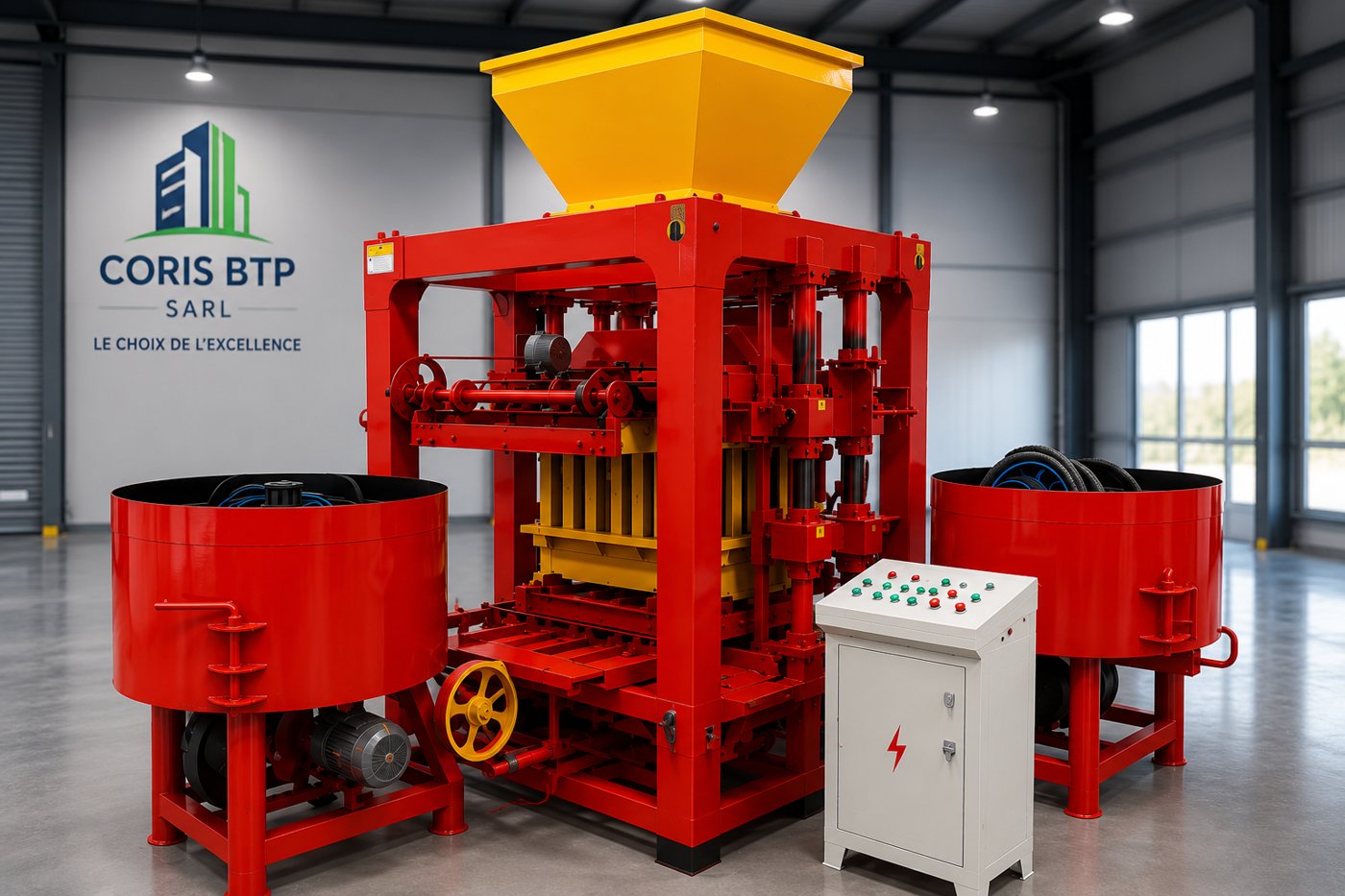Machine de fabrication de briques et blocs CORIS BTP